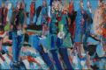 Ecke Aachener 1 links, 30 x 90 cm, oil on canvas, © Klaus Dobrunz